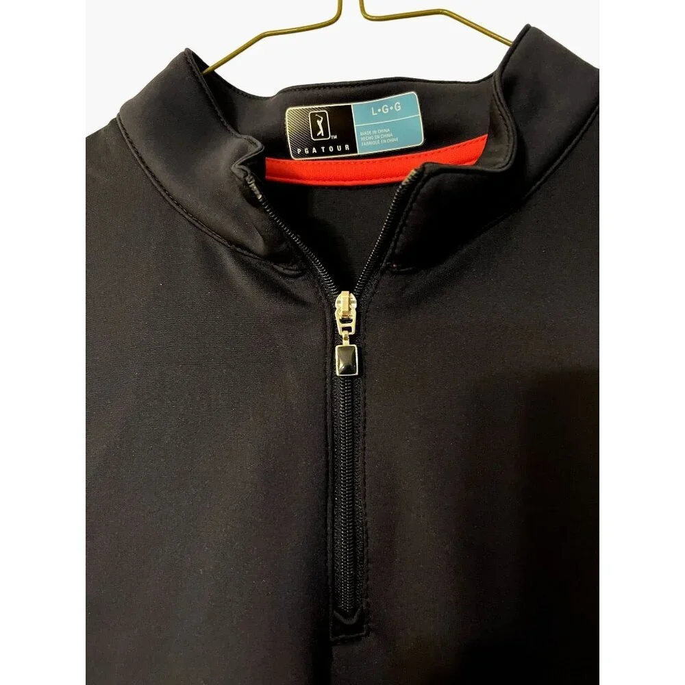 Sleeveless Navy Colorblock Golf Dress with White Waistband - Picture 5 of 8